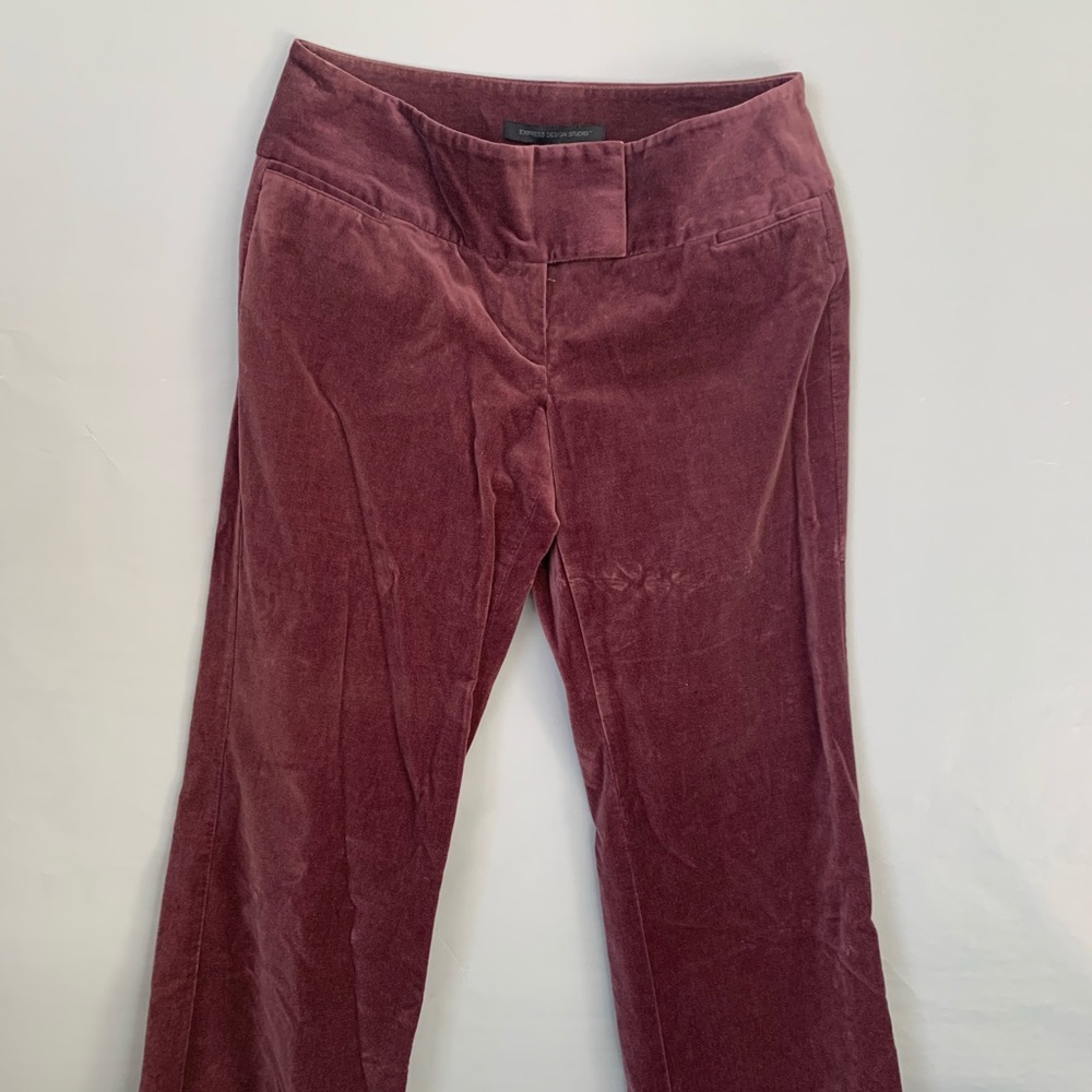Express Velvet Editor Pants